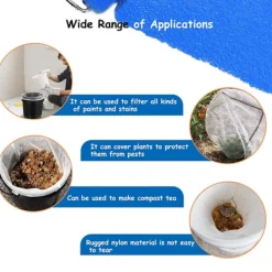 Clearance 10-pack färgsilpåsar Mesh filterpåsöppning