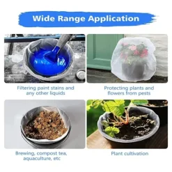 Clearance 10-pack färgsilpåsar Mesh filterpåsöppning