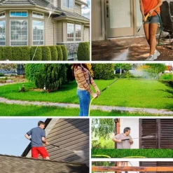 Online 7-pack Förlängningssats för högtryckstvätt, Högtryckstvättlans, med 5 Munstycken, 10 Tätningsringar, 4000 PSI