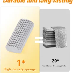 4-pack Fuktig Rengöring Dammsvamp, Magisk Svampradergummi för Hushållsrengöring, Återanvändbara Dammtorkar Rengöringstillbehör för Hushållssysslor, Disk, Persienner, Glas | Fyndiq