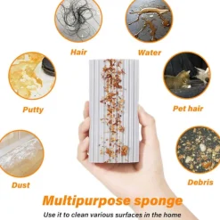 4-pack Fuktig Rengöring Dammsvamp, Magisk Svampradergummi för Hushållsrengöring, Återanvändbara Dammtorkar Rengöringstillbehör för Hushållssysslor, Disk, Persienner, Glas | Fyndiq