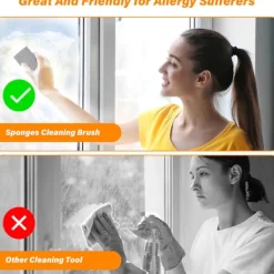 4-pack Fuktig Rengöring Dammsvamp, Magisk Svampradergummi för Hushållsrengöring, Återanvändbara Dammtorkar Rengöringstillbehör för Hushållssysslor, Disk, Persienner, Glas | Fyndiq
