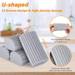 4-pack Fuktig Rengöring Dammsvamp, Magisk Svampradergummi för Hushållsrengöring, Återanvändbara Dammtorkar Rengöringstillbehör för Hushållssysslor, Disk, Persienner, Glas | Fyndiq