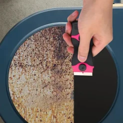 Best wxsp 3-pack Glasskrapare med 30 Extra Blad för Skrapor, Multifunktionell Rengöring, för Etiketter, Dekaler, Glasfärg (Rosa - Dubbel)