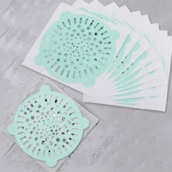 Best 10-pack Grön Självhäftande Engångs Avloppsfilter Golvbrunns Skyddsfilm