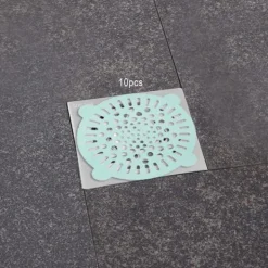Best 10-pack Grön Självhäftande Engångs Avloppsfilter Golvbrunns Skyddsfilm