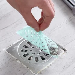 Best 10-pack Grön Självhäftande Engångs Avloppsfilter Golvbrunns Skyddsfilm