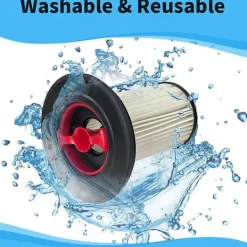 Best 2-pack HEPA-filter för Unlimited Gen 2 Series 8 dammsugare 12036642, 12023349, 12023350 och S [HK] Black White BlackWhite