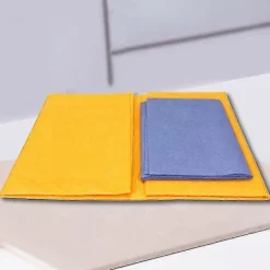 New 8-pack Hög Effektiv Anti-Fett Bambufibrer Disktrasa Tvätthandduk Absorberande Diskbänk Köks Orange Blue