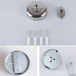 Outlet 2-pack hållbar 304 rostfritt stål infällbar klädstreck med