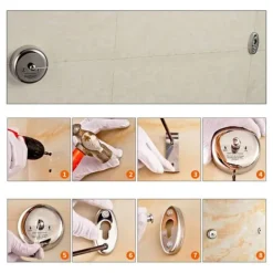 Outlet 2-pack hållbar 304 rostfritt stål infällbar klädstreck med