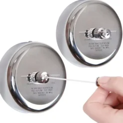 Outlet 2-pack hållbart 304 rostfritt stål infällbar klädstreck med