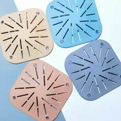 Best 4-pack Hårfångare Slitstark Silikon Hårpropp Duschavloppsskydd för Badkar och Kök $4 st. Avloppshårfångare, Fyrkantigt Filteravlopp