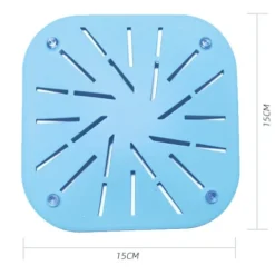 Best 4-pack Hårfångare Slitstark Silikon Hårpropp Duschavloppsskydd för Badkar och Kök $4 st. Avloppshårfångare, Fyrkantigt Filteravlopp