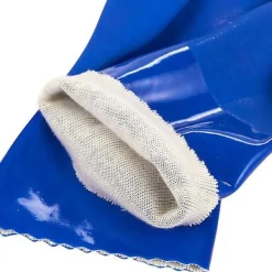 New 2-pack Hushållshandskar Bomullsfodrade Diskhanskar Diskmaskinshandskar Gummihandskar Köksredskap, Blå