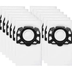 Clearance 12-pack KFI 487 filterpåsar för Kärcher WD4, WD5, WD6 dammsugare
