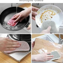 Sale 6-pack Köksrengöringssvamp Kan Återanvändas Som Icke-Skrubbande Superfin Fibersvamp, Vilket Är Ett Multifunktionellt Hushållsrengöringsverktyg.