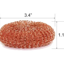 Clearance 12-pack kopparbelagda skursvampar för rengöring av diskar, kastruller, stekpannor och ugnar. Enkel skrubbning för tuff rengöring i köket