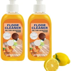 Outlet 2-pack kraftfullt rengöringsmedel för golv, golvrengöringsvätska, rengöringsmedel för trägolv och kakel
