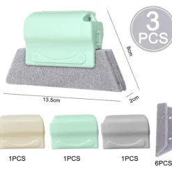 Sale 3-pack Kreativa Fönsterputsborstar för Alla Vrår och Sprickor