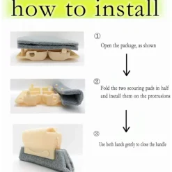 Sale 3-pack Kreativa Fönsterputsborstar för Alla Vrår och Sprickor