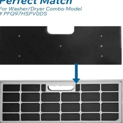 Clearance INF 2-pack luddf filter för GE WH01X35719 tvättmaskin/torktumlare, PU-bomull