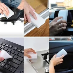 Discount 100-pack Magic Sponge Eraser Extra tjock Stora och långvariga melaminrengöringssvampar i bulk - Multi Surface Power Scrubber Foam rengöringsdynor -