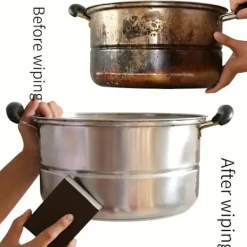 Clearance 1/3/6/9-pack Magisk Svamp - Svamp för rengöring av kastrullbottnar - Rostborttagning och dekontaminering - Rengöring (3 st)