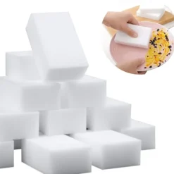 Online 100-pack Magiska Svampar Extra Tjocka Stora och Långvariga Melaminrengöringssvampar i Bulk - Multi Surface Power Scrubber Skumrengöringsdynor -{ROG} | Fyndiq