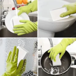 Outlet 100-pack Magiska Svampar Radergummi Rengöringssvampar Bulk