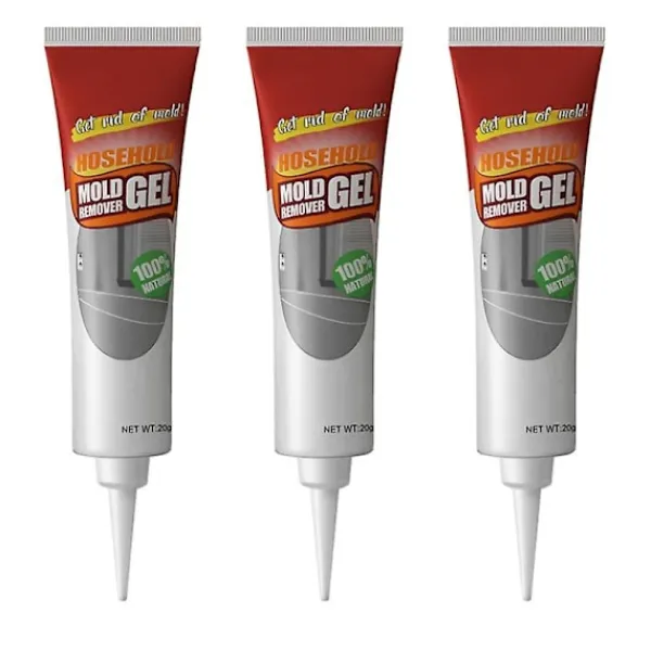 Discount 3-pack Mögelborttagningsgel Mögelmagiskt Rengöringsmedel för Hemma Vägg Kakel Glas Lim 20g