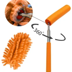 Sale ATELA 3-pack Mikrofiber Dammvippor, Upp till 78 cm - Utdragbara och Böjbara Tvättbara Mini-Dammvippor för Takfläktar, Höga Tak, Persienner, Möbler