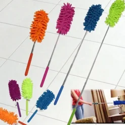 Sale ATELA 3-pack Mikrofiber Dammvippor, Upp till 78 cm - Utdragbara och Böjbara Tvättbara Mini-Dammvippor för Takfläktar, Höga Tak, Persienner, Möbler