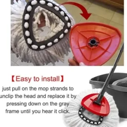 Sale 4-pack Mikrofiber Ersättningsmopphuvuden för Vileda/O-cedar Easywring Mopp - Vit