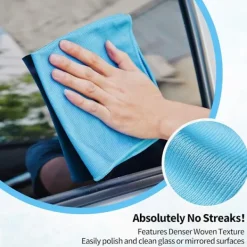 Clearance AIZHENCHEN 6-pack Mikrofiber Glasrengöringsdukar - Ränderfria, För Fönster/Bil/Speglar, Återanvändbara 6 PCS Multi-Colors