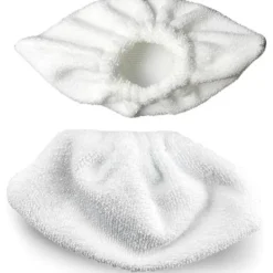 Discount 4-pack Mikrofiber Ångöverdrag för Manuella Munstycken Kompatibla med de Flesta Ångrengörare (Vit)