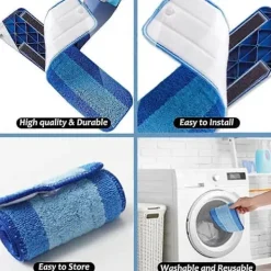 Hot 4-pack Mikrofiber Rengöringspads för Spraymopp Ersättningspads, Mopphuvuden Ersättningspad Dukar för Mikrofibermopp, Maskintvättbara & Återanvändbara... | Fyndiq