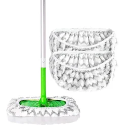 Clearance 2-pack Mikrofiber Återanvändbara Moppdynor Kompatibla Med Sweeper Moppar Tvättsbara Moppdynor För Vått & Torrt Användning