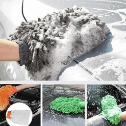 3-pack Mikrofiber Tvätthandske i Premium Ultraabsorberande Dubbelsidig Chenille, Biltvätthandske för Professionell Bilvård, Mikrofiber Tvätthandske för B | Fyndiq