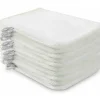 Online 10-pack Mikrofiber tvättlappar (vit) Storlek 15 x 21 cm, Frotté badhandskar