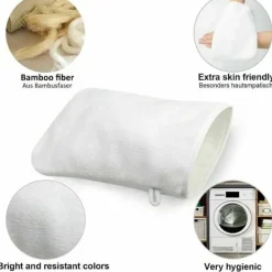Online 10-pack Mikrofiber tvättlappar (vit) Storlek 15 x 21 cm, Frotté badhandskar