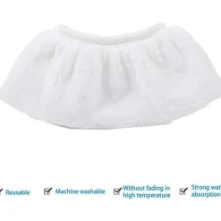 Discount 8-pack mikrofiberduk överdrag för Kärcher ångtvätt SC1 SC2 SC3 SC4 SC5 CTK10 handmunstycke tillbehör