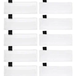 Outlet 10-pack Mikrofiberdukar: 10 golvdukar, reservdelar för Kärcher ångmoppar, kompatibla med EasyFix, SC2, SC3, SC4, SC5 ångmoppar, ver