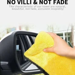 Clearance 3-pack mikrofiberdukar för bilar, 60 x 30 cm Ultraabsorberande mikrofiberdukar - snabbtorkande, återanvändbara för rengöring, bilpolering eller hem