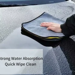 Clearance 3-pack mikrofiberdukar för bilar, 60 x 30 cm Ultraabsorberande mikrofiberdukar - snabbtorkande, återanvändbara för rengöring, bilpolering eller hem