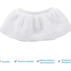 Best 8-pack Mikrofiberduksskydd för Karcher Ångrengörare SC2 SC3 SC4 SC5 Handmunstycke Tillbehör