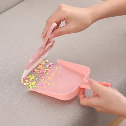 3-pack Mini Sopa och Skyffel Set - Liten Skyffel och Kvast Set, Mini Skyffel Verktyg för Bord, Skrivbord, Bänkskiva, Tangentbord