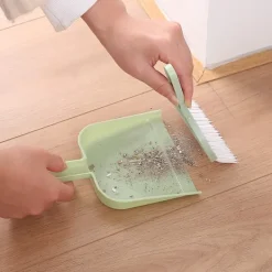 3-pack Mini Sopa och Skyffel Set - Liten Skyffel och Kvast Set, Mini Skyffel Verktyg för Bord, Skrivbord, Bänkskiva, Tangentbord