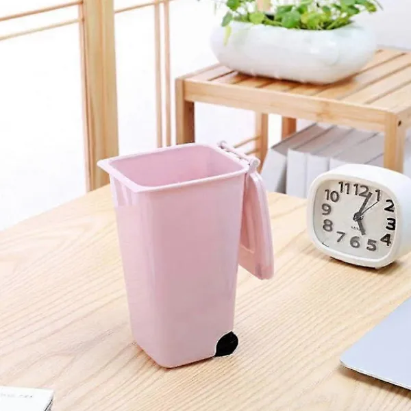 Online 4-pack Mini soptunna för kontorsmaterial med hjul