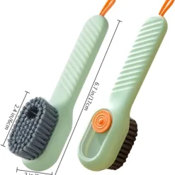 4-pack mjuk borste rengöringsborste skoborste lämplig för skor, kläder, multifunktionell press skoborste, automatisk flytande borste, hushåll